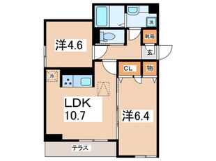 プラム清新一丁目の物件間取画像